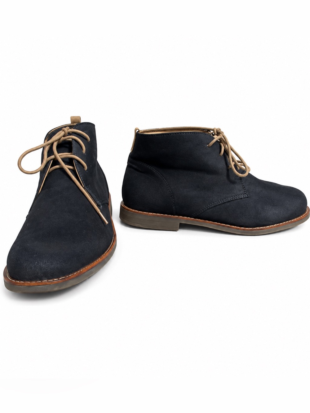 Orchid BMX Vintage men's chukka boots, a desert boot style in dark navy Suede